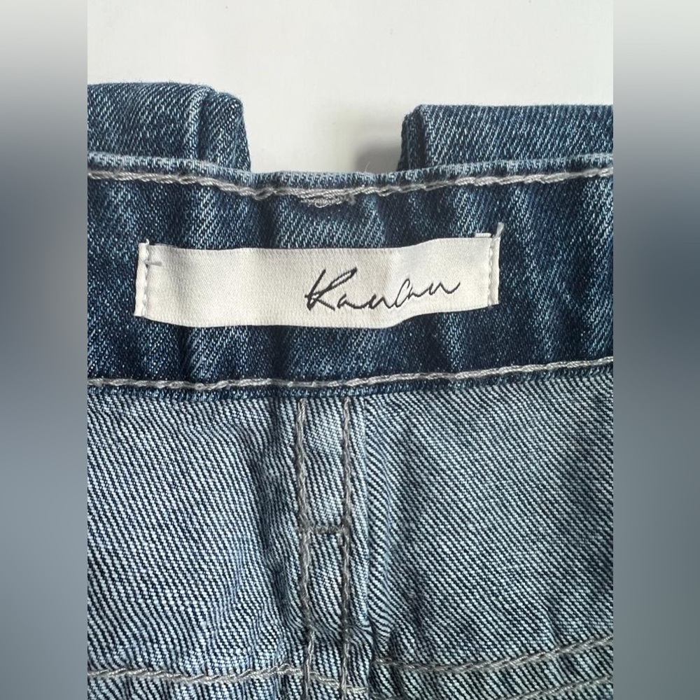 KanCan New Cargo Jeans Exposed Button Fly Straight 100% Cotton KC7893M Size 9/28 - Picture 10 of 12